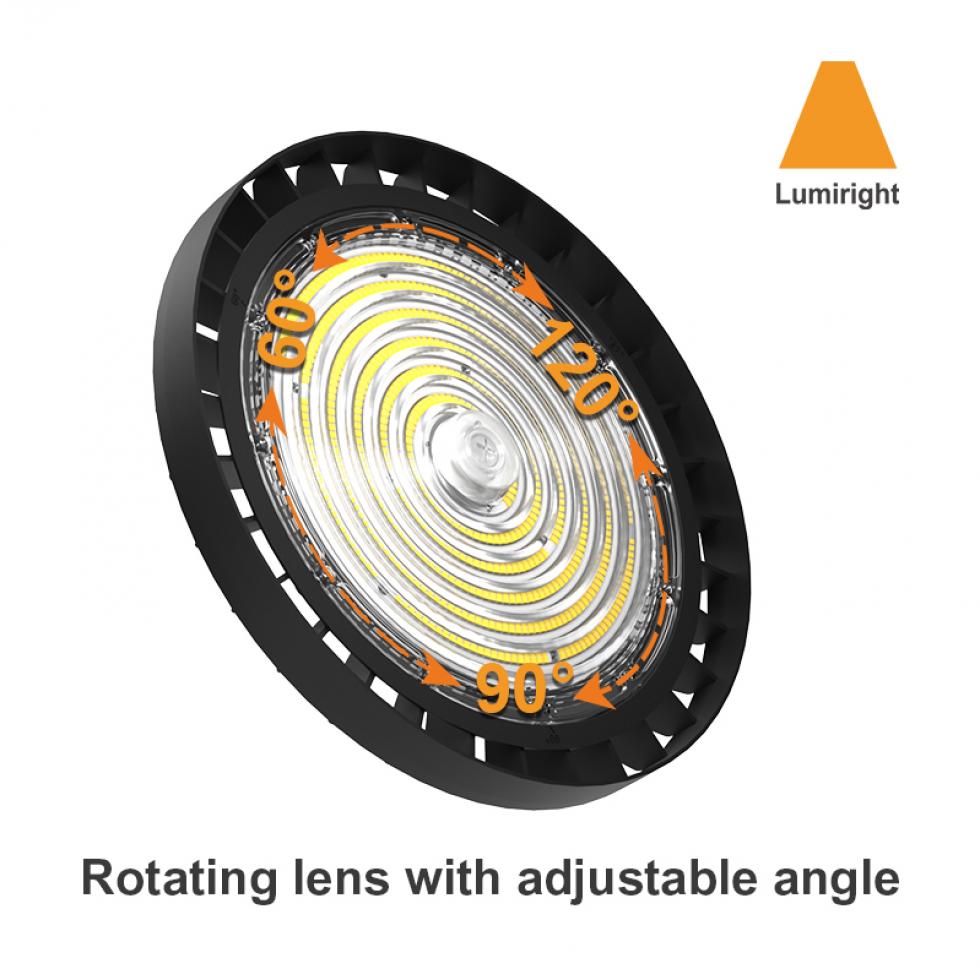 HB12 power & CCT & angle adjustable 60-240W high bay light