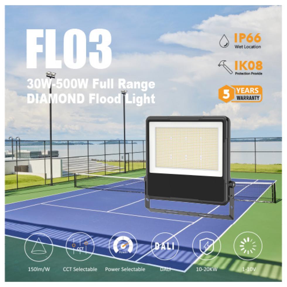 FL03 LED Flood lighting narrow wattage & CCT adjustable